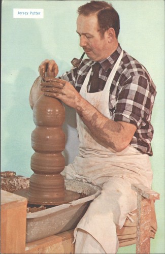 Jersey potter man working - jersey,