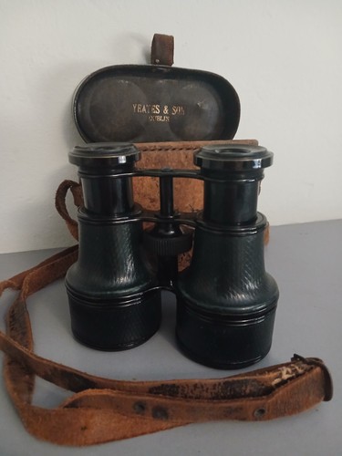 Old binoculars case - old,