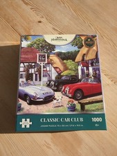 KIDICRAFT Nostalgia 1000 piece jigsaw puzzle THE VILLAGE PUB vintage cars