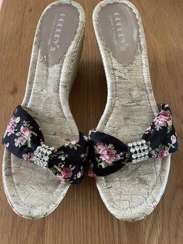 Gooddy open wedge fabric bowed - gooddy,