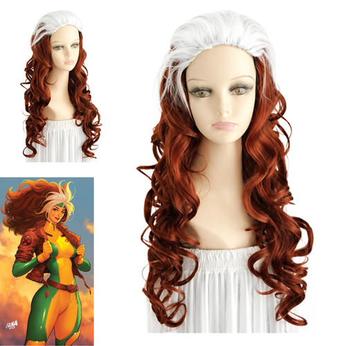 Men rogue cosplay wig - x-men,