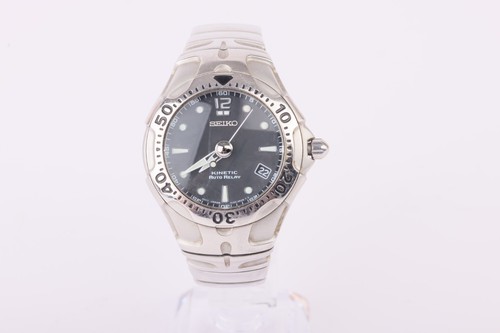 Seiko kinetic silver men - seiko,
