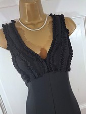 Joseph Ribkoff Black Ruffle