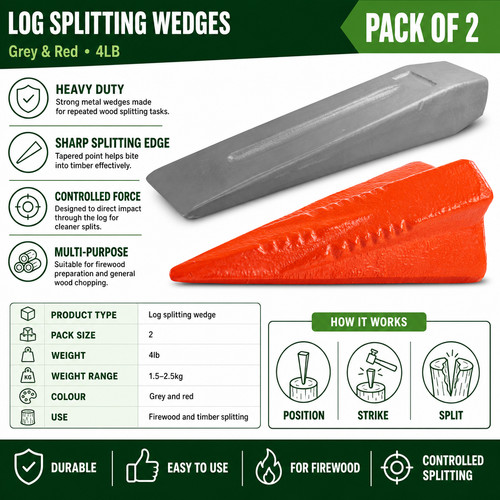Log splitter splitting wedge - splitter,