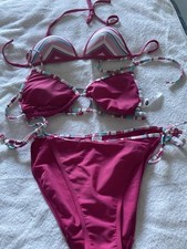 Boots Pink & Striped Bikini, Never Worn
