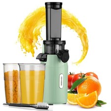 SOVIDER Mini Cold Press Juicer Masticating Machine Pulpy Juice Extractor 100W UK