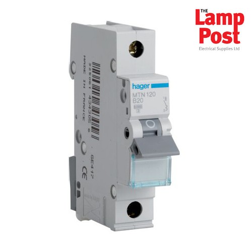 Hager mcb mtn120 amp - mcb, 20