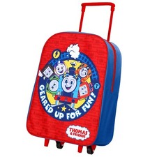 Thomas & Friends Foldable Trolley Cabin Bag Luggage Blue Red Kids