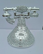 Stunning Telephone Sparkle Ornament Bling Crushed Diamond retro style Gift