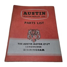 Austin Healey 100 Parts List