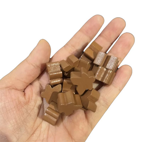 100 wooden meeples colors - 100,