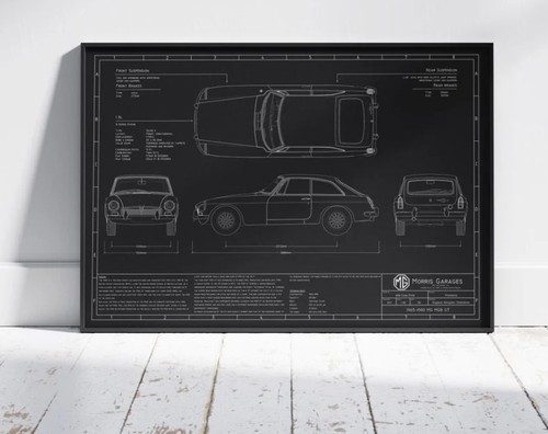 1965 mgb blueprint - mg, gt