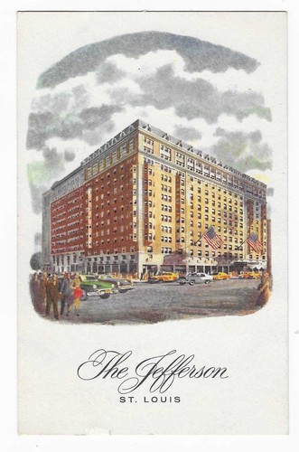 Vtg postcard the jefferson - vtg,