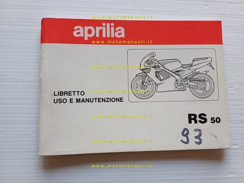 Aprilia 1992 93 user - rs, 50