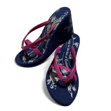 Y2K 2000s Vintage Juicy Couture dead-stock flip flops size 36/ UK 4 wedges 