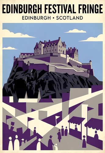 Travel poster edinburgh - poster,