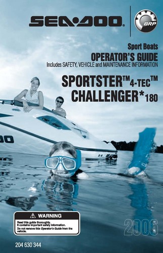 Sea doo owners manual book - manual,