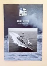 Original Royal Navy HMS Kent 'Welcome Aboard' Leaflet