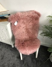 Deep pink dusty sheepskin - sheepskin, rug