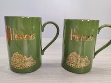 2x Stoneware Harrods mugs