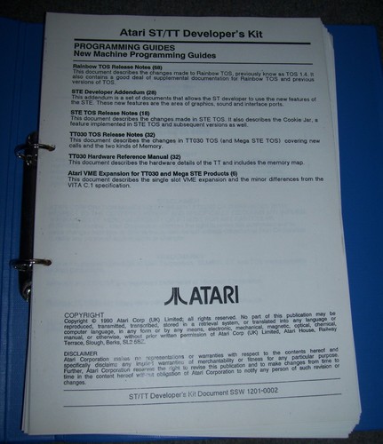 Atari 520 1040 stfm ste - st, tt