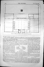 Old Plan Shell Foundry Royal Arsenal Woolwich Architecture 1856 Build Victorian