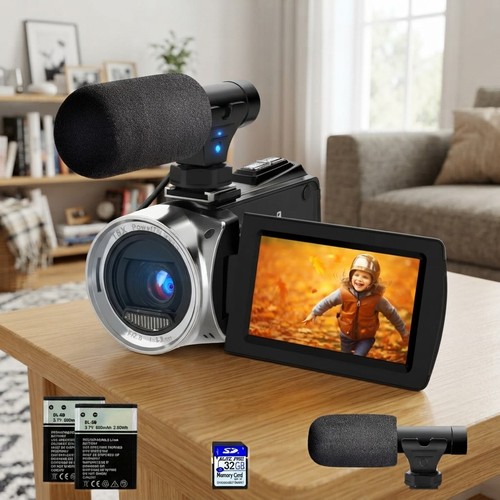 Video camera with dual - with,