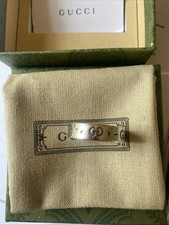 Genuine mens Gucci Band Ghost Ring. Sterling Ag925 Silver Size U & Half