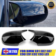 For BMW E81 E87 E90 E91 E92 E93 LCI 08-13 Door Wing Mirror Cover Cap Gloss Black