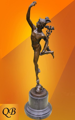 Art deco bronze - mercury, figure