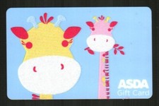 ASDA ( UK ) Colorful Giraffes ( 2009 ) Gift Card ( $0 )