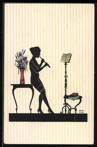 Artist postcard manni grosze - postcard,
