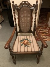 Oak High-Backed Dining Chair