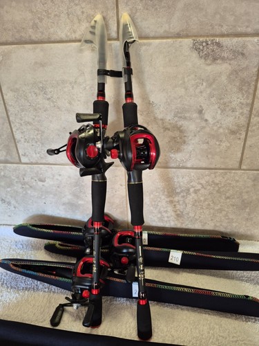 Bait caster rod and real - rod,