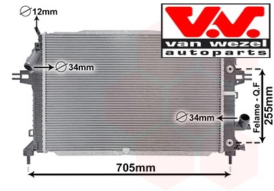 Coolant radiator 37002460 - coolant, van