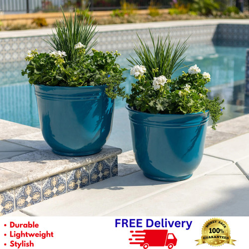 Pack resin planters - 2-pack, 18"