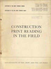 TM5-704 Construction Print Reading in the Field Repair Maintenance Operators USA