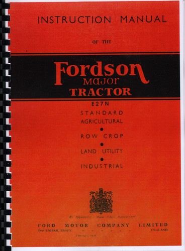 Fordson major e27n tractor - fordson,