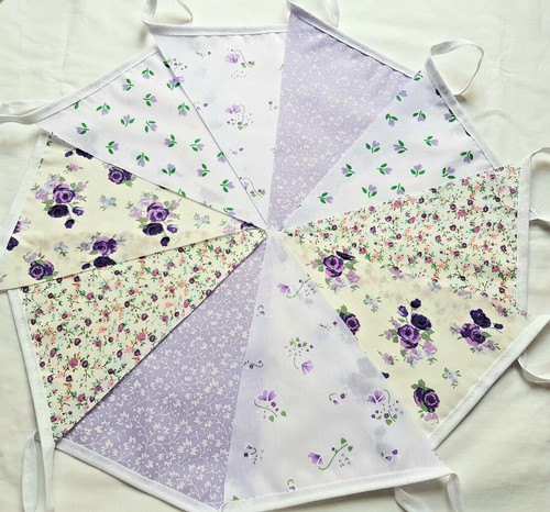 Handmade fabric bunting - handmade,