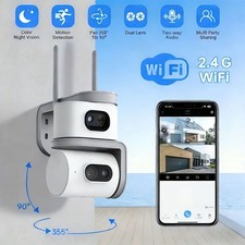 4K Dual Lens CCTV IP Camera
