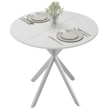 Homcom 80cm round - round, dining
