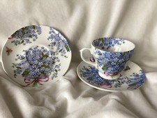 Forget me Knot cup and saucers Bristol China Company