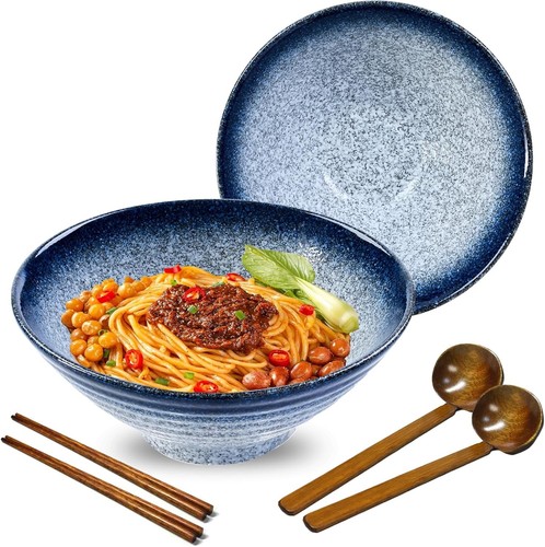 Ceramic ramen bowl set sets - 2,