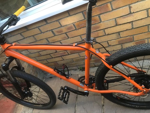 Orange steel mtb frame - orange, p7