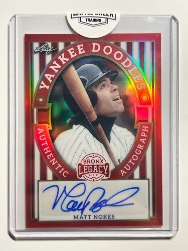 Matt nokes auto 5 yankee - nokes, #/5