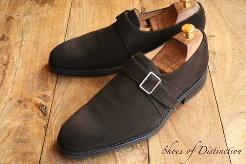 Loake brown suede single monk - loake,