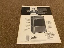JBF43 ADVERT 11X8 LESLIE SPEAKER MODEL 760