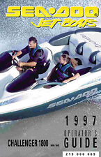 Sea-Doo Challenger 1800, 1997 Owners Manual Paperback Free Shipping