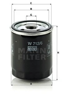 Oil filter fits bmw 1502 - filter, 1502-2002