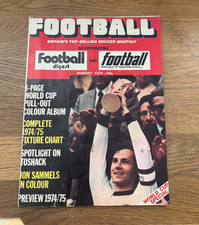 Vintage Football Magazine - 1974 | Classic Soccer Monthly | Retro Collectible.